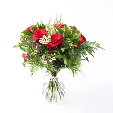 Bouquet du fleuriste Rouge moyennes tiges