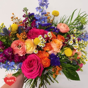 Bouquet multicolore et peps 💐