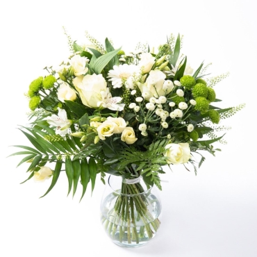 Bouquet du fleuriste Blanc moyennes tiges